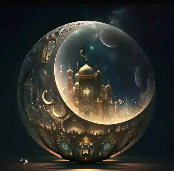 صور هلال رمضان الجديدة تصاميم 2024 بدقة عالية مفرغة